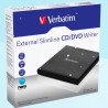 Regrabadora externa cd dvd verbatim slimline
