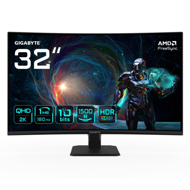 Monitor curvo gaming gigabyte gs32qca 315 pulgadas