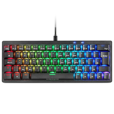 Teclado mars gaming mkminiprobes negro