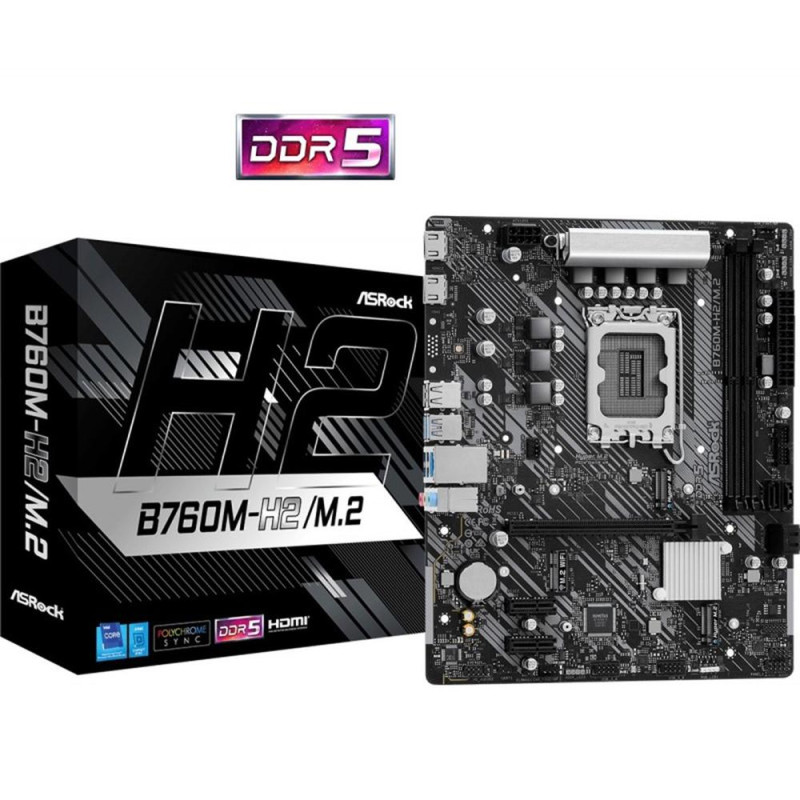 Placa base asrock b760m h m2 lga1700