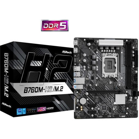 Placa base asrock b760m h m2 lga1700
