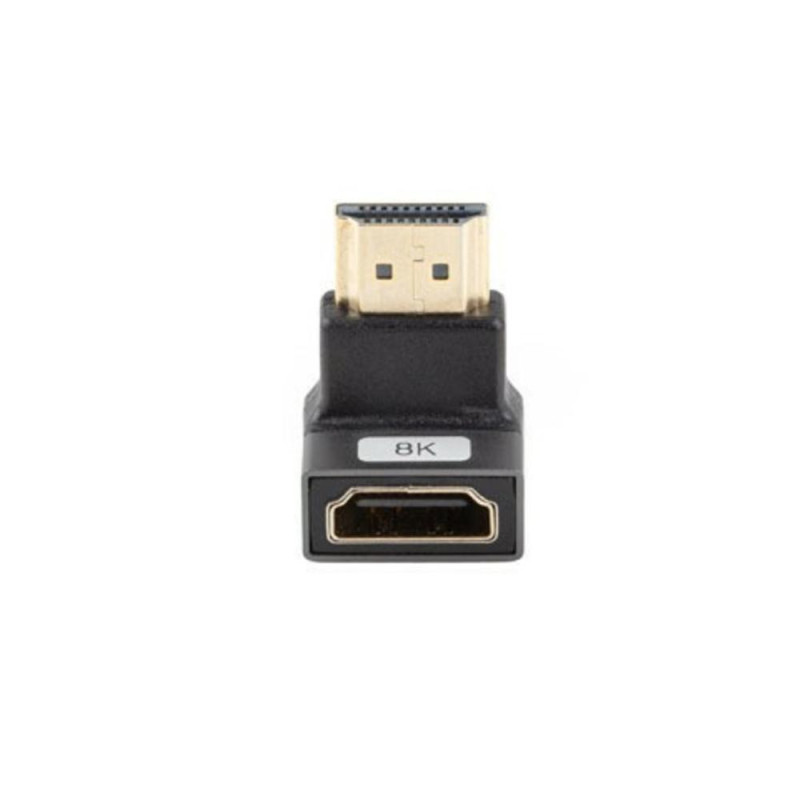 Adaptador hdmi 8k lanberg macho hembra angulo
