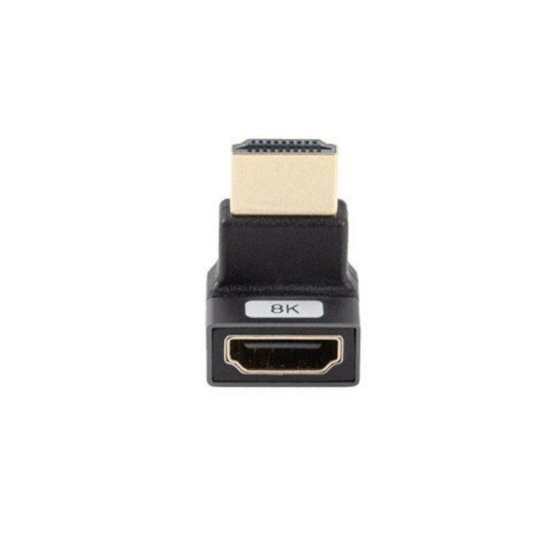 Adaptador hdmi 8k lanberg macho hembra angulo