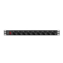 Regleta lanberg 1u 16a 9x schuko