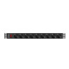 Regleta lanberg 1u 16a 9x schuko