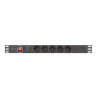 Regleta lanberg 1u 16a rack 19 pulgadas