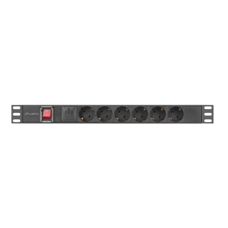 Regleta lanberg 1u 16a rack 19 pulgadas