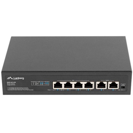 Switch lanberg 6 puertps 100mb 4xpoe