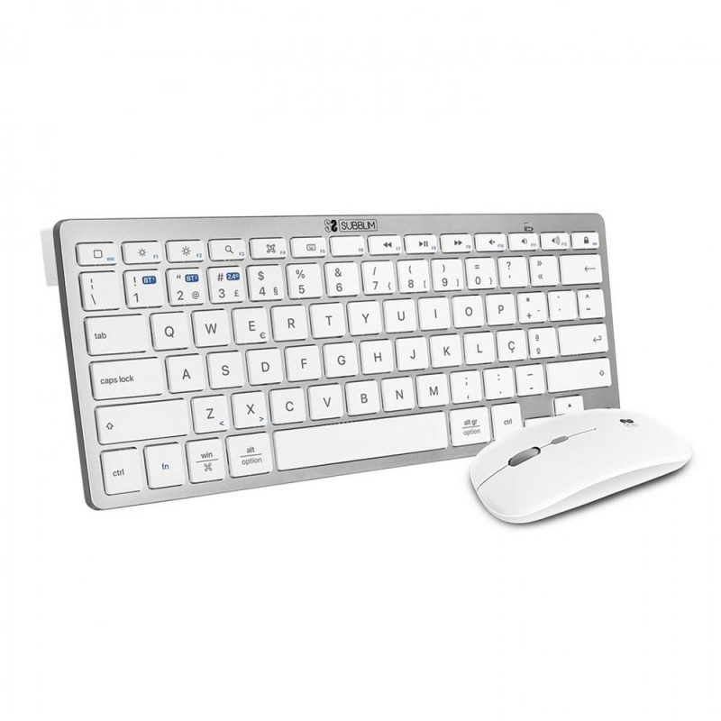 Teclado raton subblim combo plata