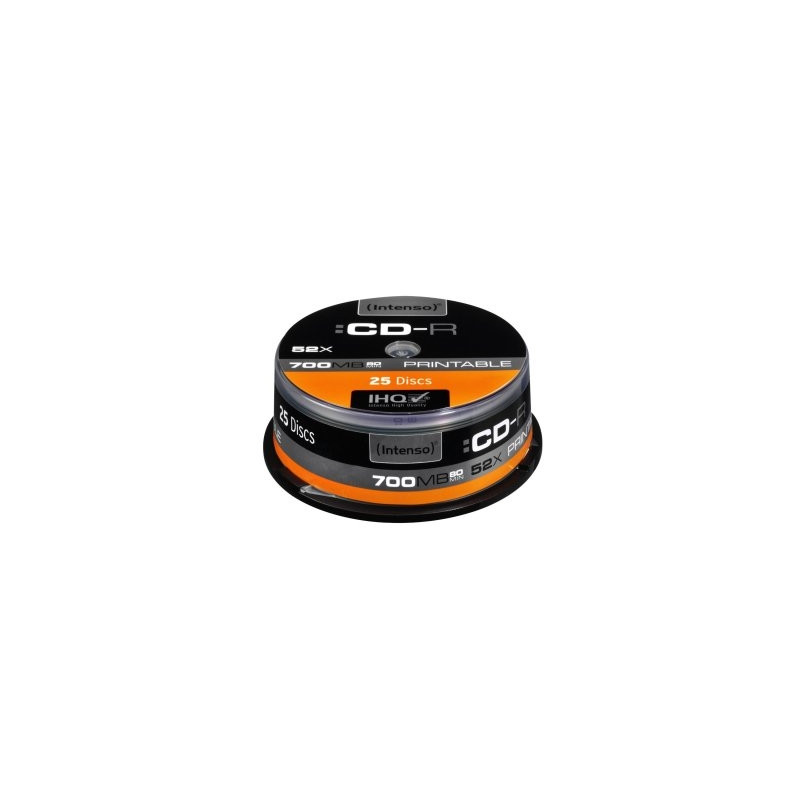 Tarrina cd r virgenes intenso printable 700mb