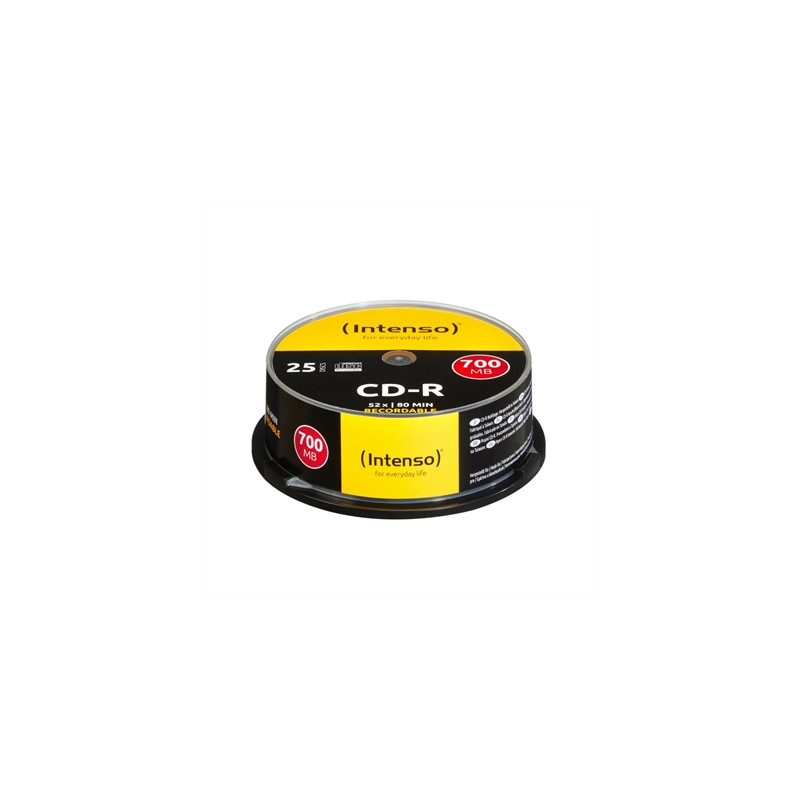 Tarrina cd r virgenes intenso 700mb 80