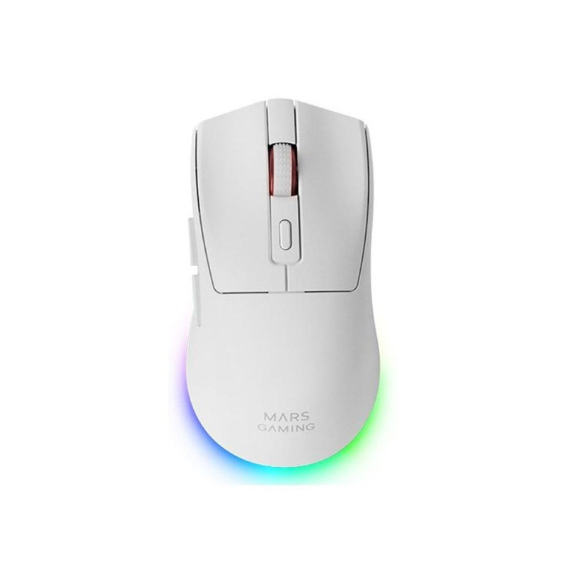 Raton inalambrico mars gaming mm t3w blanco