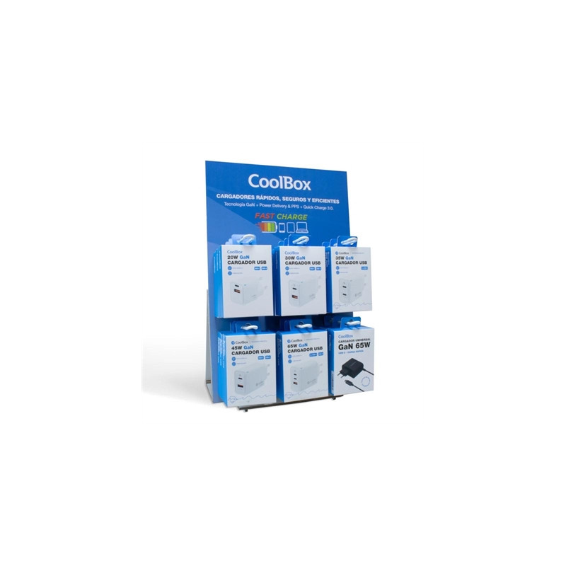 Coolbox pack 18 cargadores gan 