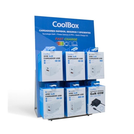 Coolbox pack 18 cargadores gan 