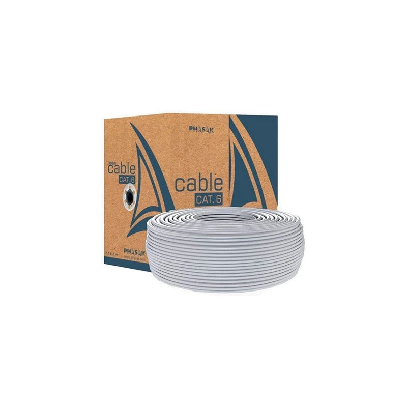 Bobina cable gris phasak utp awg23