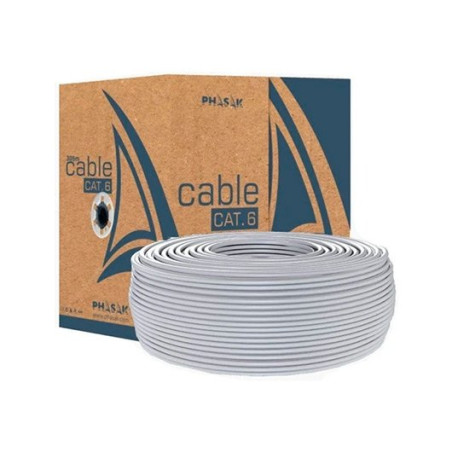 Bobina cable gris phasak utp awg23