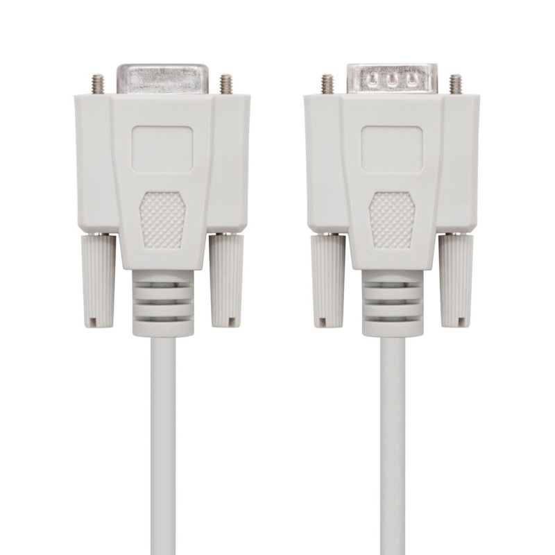 Cable rs232 db9 nanocable 18m macho hembra