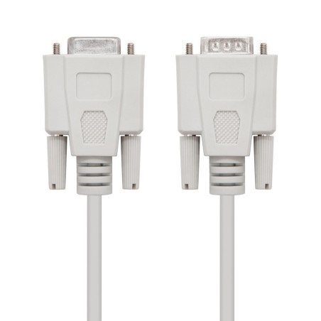Cable rs232 db9 nanocable 18m macho hembra