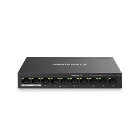 Switch mercusys ms110p 10 puertos 10