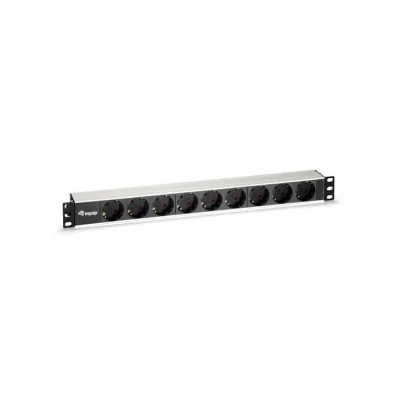 Regleta equip rack 19 pulgadas 1u 9