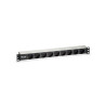 Regleta equip rack 19 pulgadas 1u 9