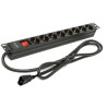 Regleta phasak 8 tomas rack 19 pulgadas