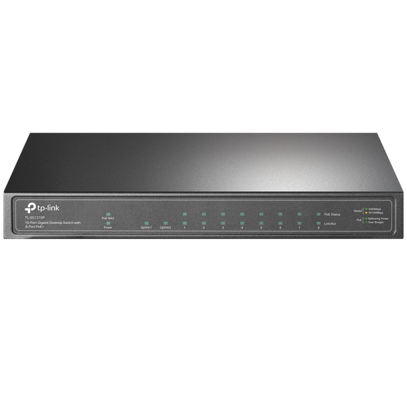 Switch 10 puertos tp link tl sg1210p 10