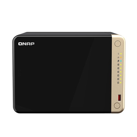 Servidor nas qnap ts 664 8g nas 6xhdd bay