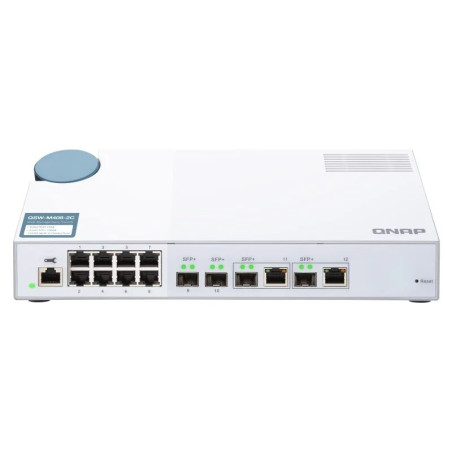 Switch qnap qsw m408 2c 8xgbe 2x10gbe combo