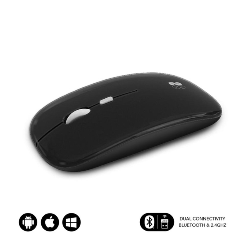 Raton inalambrico subblim submo dflat20 negro