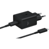Cargador samsung usb c 45w negro con