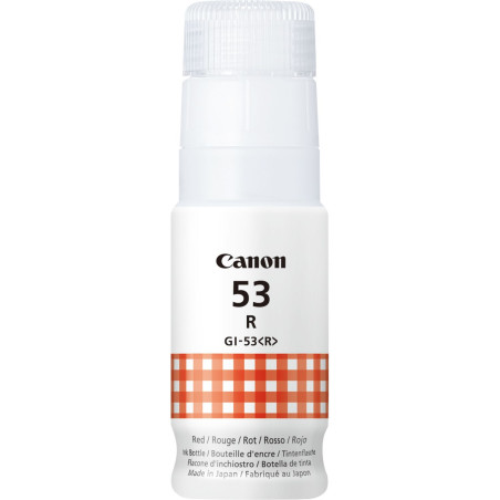 Botella tinta canon gi 53r roja