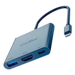 Minidock coolbox c31 aluminio usb c a