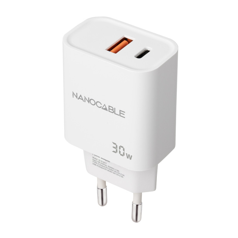 Cargador nanocable usb c pd usb a