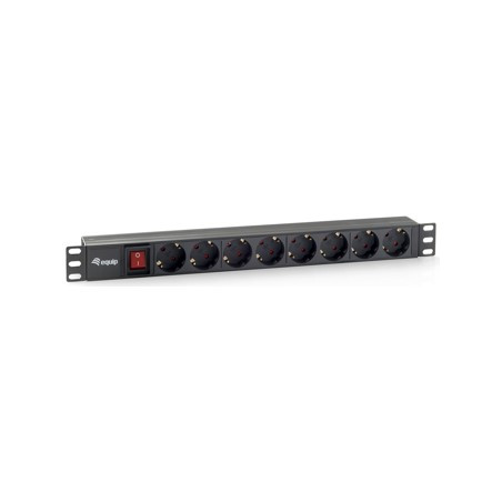 Regleta equip rack 19 pulgadas 1u 8