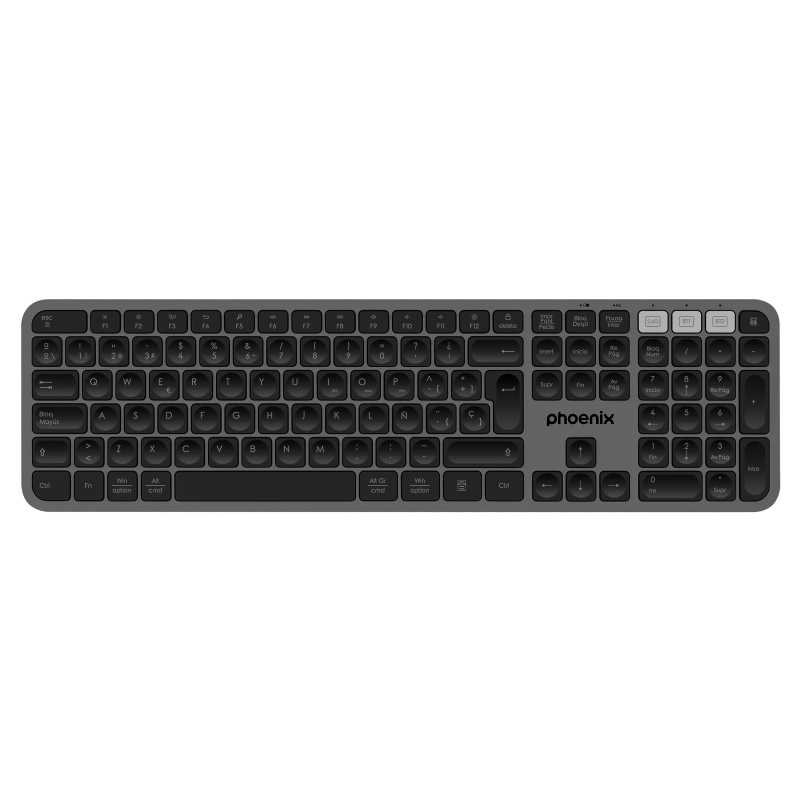 Teclado inalambrico multidispositivo phoenix k300 blueooth