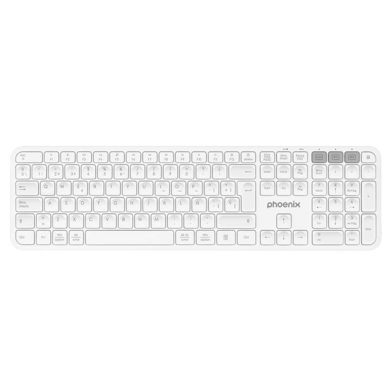 Teclado inalambrico multidispositivo phoenix k300 blueooth