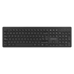 Teclado inalambrico qwerty phoenix k200 negro