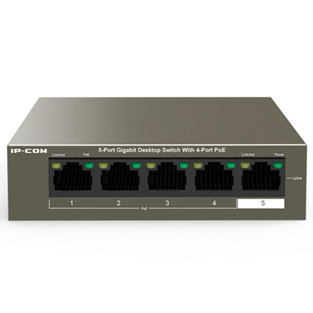 Switch ip com g1105p 4 63w 5 puertos