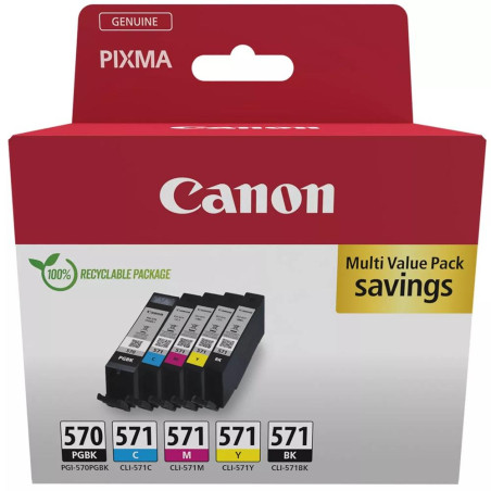 Multipack canon pgi 570 cli 571 pgbk