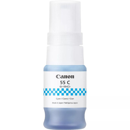 Botella tinta canon gi 55 ink cian