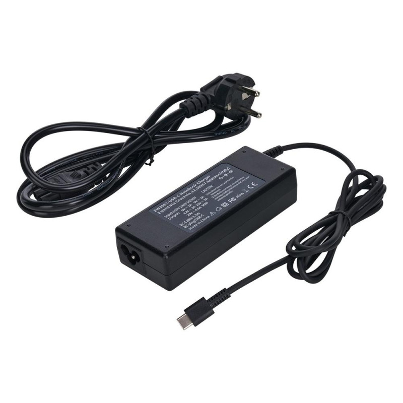 Cargador ewent ew3982 portatil 90w usb