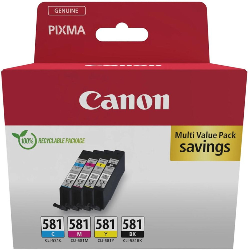 Multipack tinta canon cli 581 bk c
