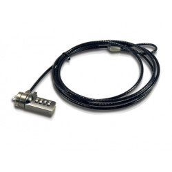 Cable seguridad coneptronic portatiles 18m combinacion
