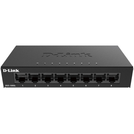 Switch d link 8 puertos gigabyte plug