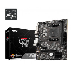 Placa base msi am4 a520m a pro