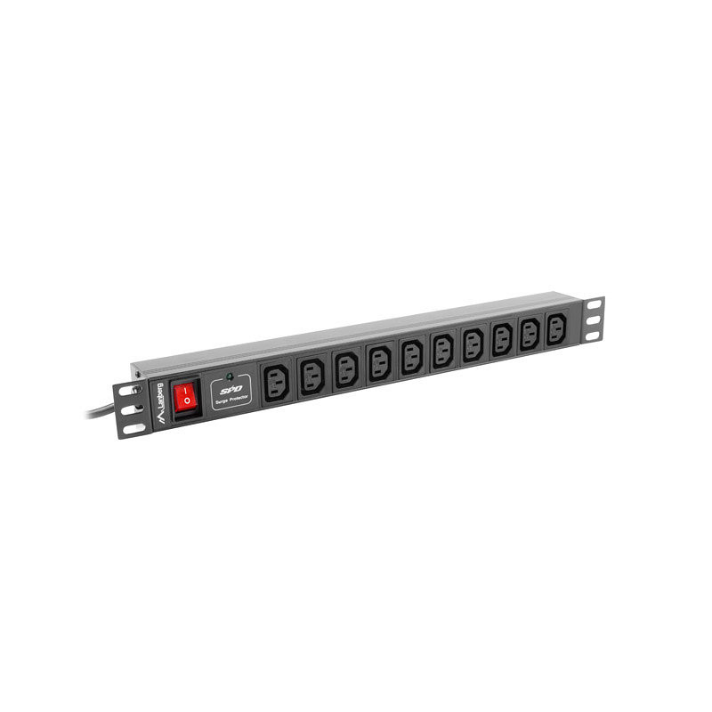 Regleta lanberg 1u 10a rack 19