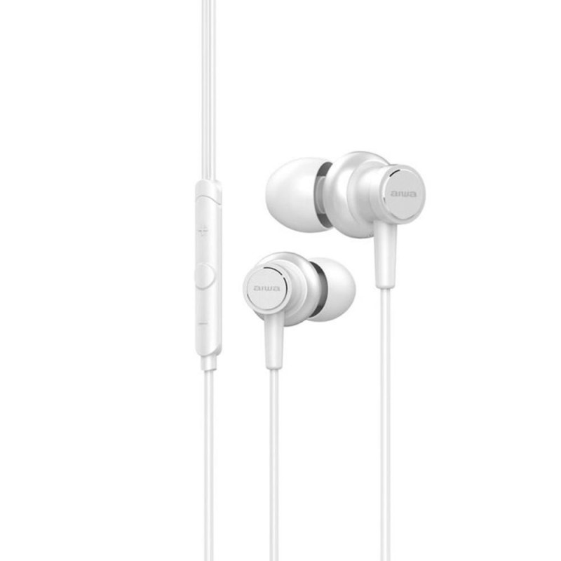 Auriculares aiwa estm 500wt jack 35mm blanco