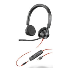 Auriculares poly estereo blackwire 3325 con