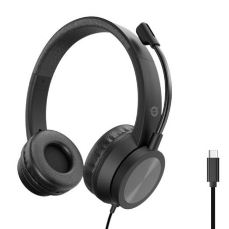 Auriculares conceptronic polona05bc usb c negro